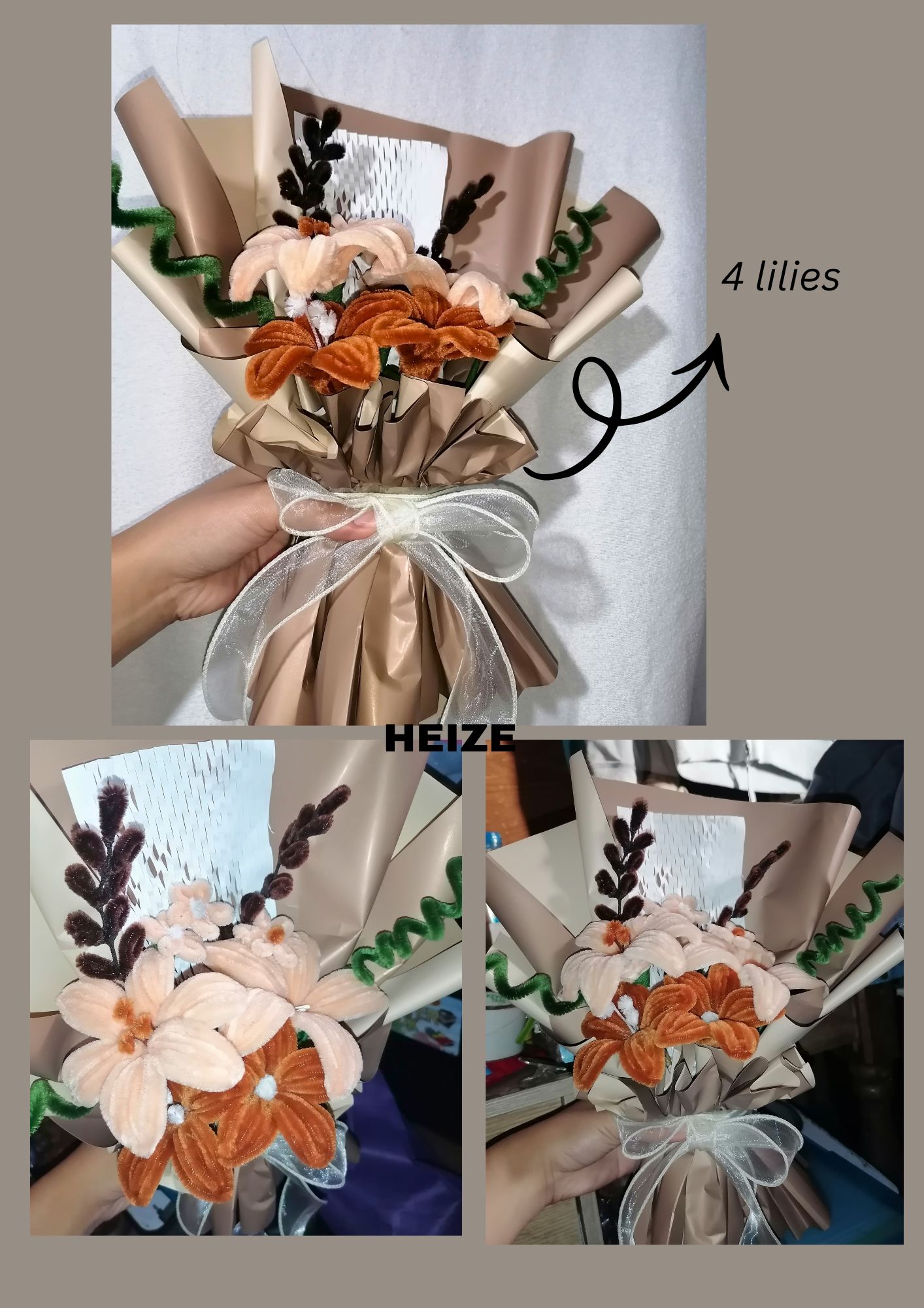 Fuzzy Wire Bouquet
