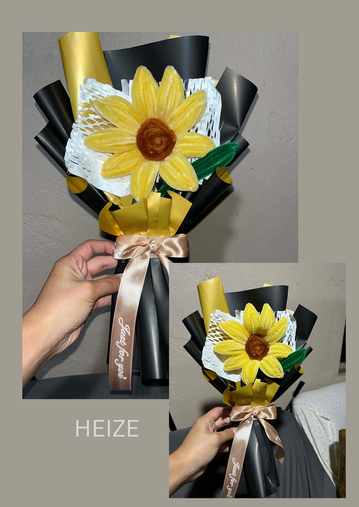Fuzzy Wire Bouquet