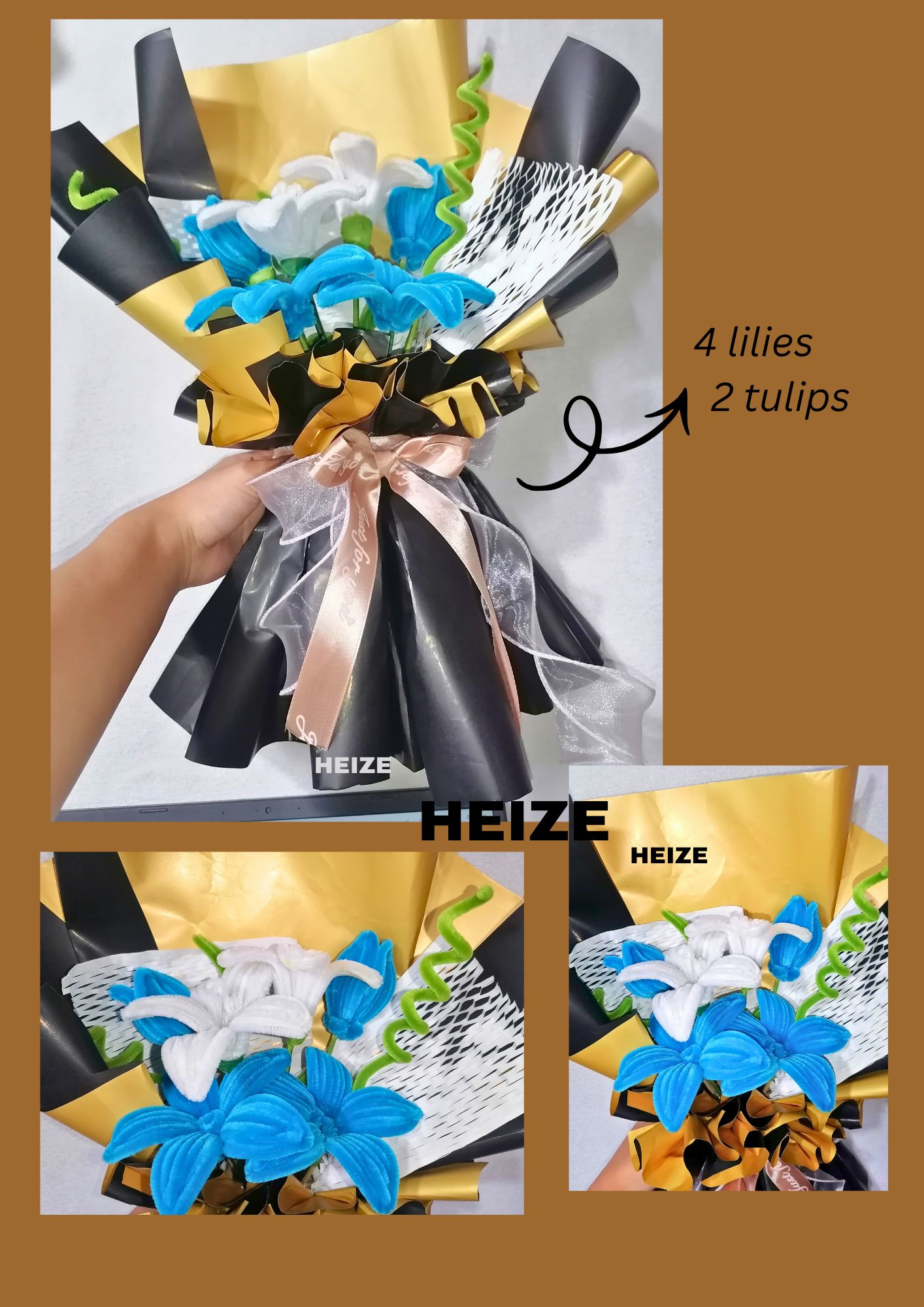 Fuzzy Wire Bouquet